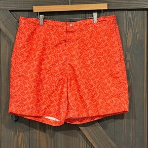Southern Tide Island Batik Fish Swim Shorts Orange Water Board Trunks Size‎ XL
